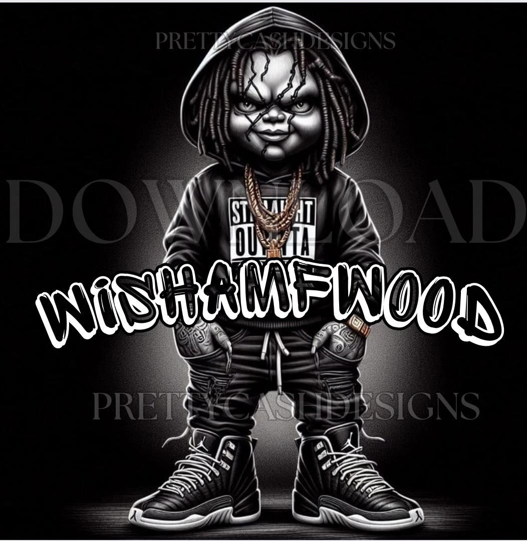 Chucky Streetwear PNGs | Urban Doll Designs with Hoodies & Jordans