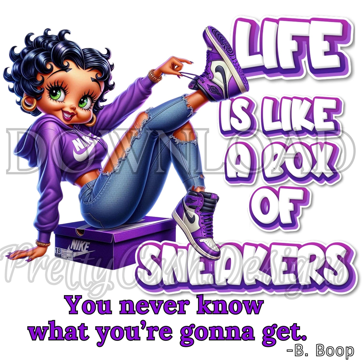 Sporty Betty Boop in Sneakers